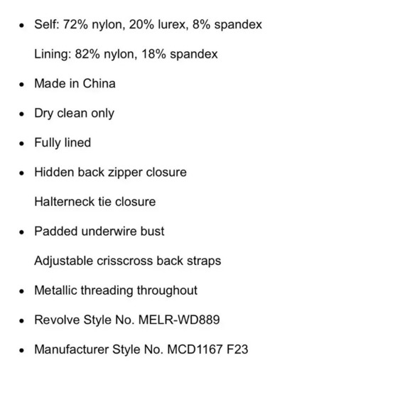 Revolve Michael Costello black Brigitte ruched metallic midi dress - Picture 14 of 14